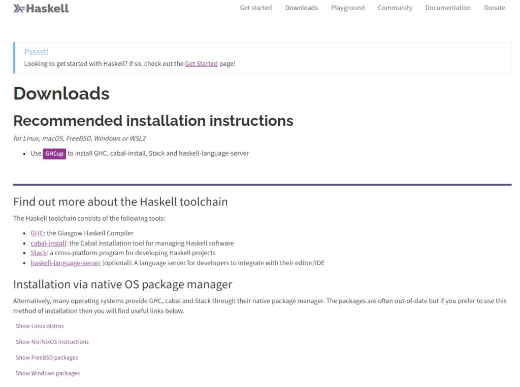 Haskell Download
