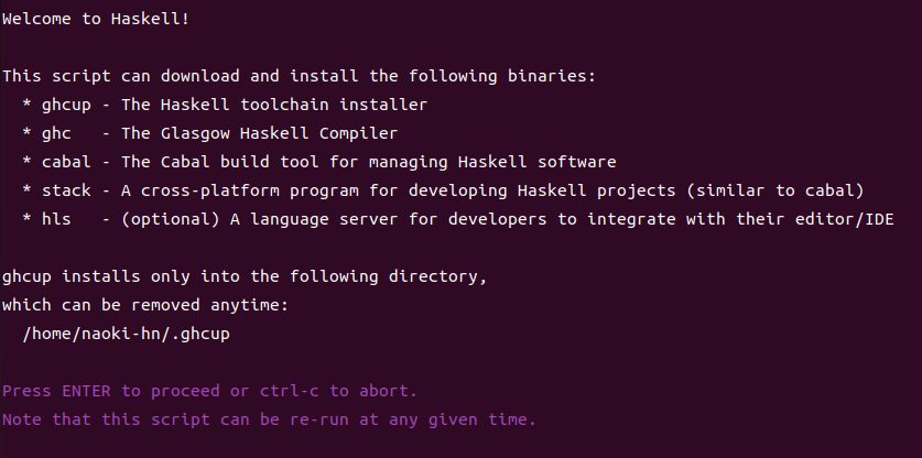 Haskell Install
